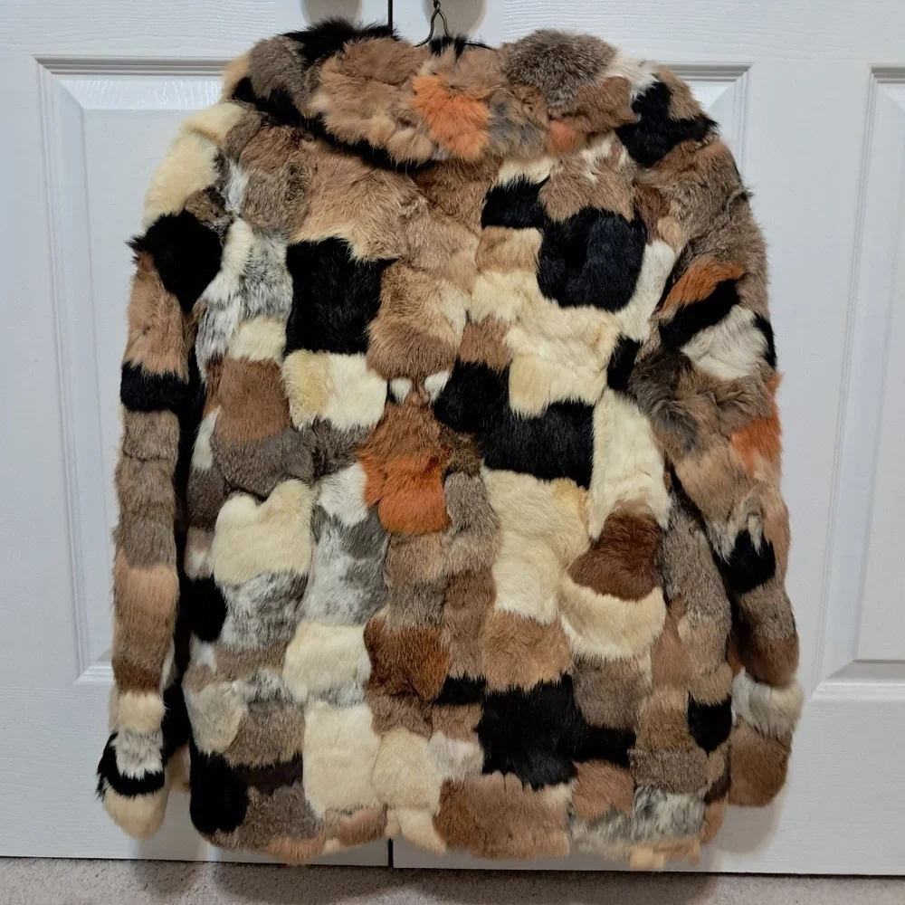 Vintage rabbit fur jacket - Picture 2 of 5